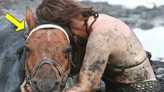 The Girl Hugged The Sick Horse , And Then Something Wonderful Happened