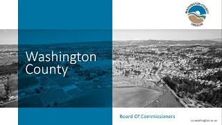 Washington County Board of Commissioners PM Work Session 12/07/21 (Part 2)