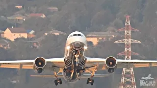 The Tu-204 did not take off, but soared - a smooth takeoff from Sochi.