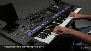 Arpeggio Funk Guitar recreates a strumming guitar effect. Yamaha Genos