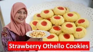 Camilan Lebaran: Strawberry Othello Cookies II Mudah, Murah, dan Muenak (3M)