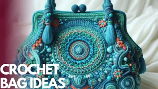 beautiful crochet bag ideas Knitted with wool | crochet purse | crochet hand bag | crochet bag