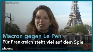 Anne Arend zum TV-Duell zwischen Macron und Le Pen um die Präsidentschaft in Frankreich am 21.04.22