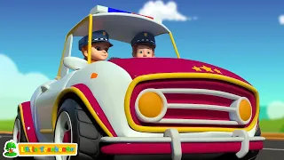 Колеса на поліцейській машині Пісня + Більше дошкільних віршів Для дітей