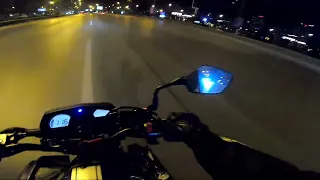 Honda CB650F Night Ride POV