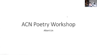 ACN Poetry Workshop + Writing a Poem Live in 15 Minutes