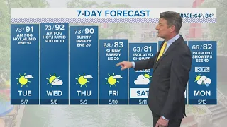 High humidity will have "feels-like" temperatures in the 100s this week | Forecast