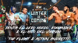 Top Flight & Action Andretti Vs Penta El 0 Miedo /Komander/Hijo del Vikingo - Highlights.