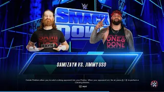 WWE 2K23 Sami Zayn vs Jimmy Uso 5 Star Match