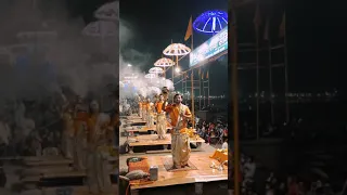 Kashi Ganga Aarti, Har Har Mahadev #varanasi #Banaras #Gangaaarti Happynewyear2021