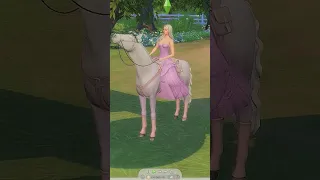 HORSE RANCH BARBIE IN THE SIMS 4 💗🐴💫| The Sims 4 | #shorts #sims #ts4 #viral #barbie #horseranch