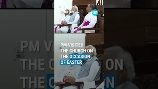 PM Modi Visits Sacred Heart Cathedral Church On Easter Sunday