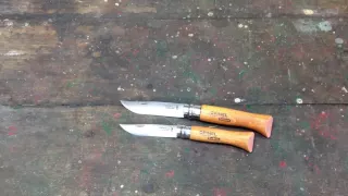 Sharpening Opinel Knives (No 6 & 8) with a Wicked Edge