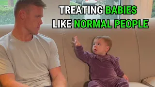 Treating babies like normal people (all parts) #funny #comedy #funnyvideo #baby #babies