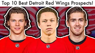 Top 10 BEST Detroit Red Wings Prospects! (Top NHL Draft Rankings & Raymond/Seider/Zadina Rumor Talk)