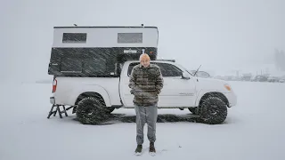 GOT THE KNOCK! (Solo Winter Truck Camping)