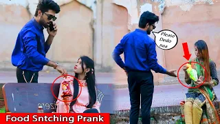 Food snatching Prank on Cute Girl's Part 8 | BY AJ-Ahsan|