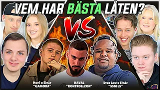 VEM HAR BÄSTA LÅTEN? (Dree Low ft Einár, Haval, Hov1 ft Einár) | Swedish Rap Reaction | #29