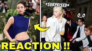 Stray Kids has goes viral for their reaction when meet Jennie BLACKPINK at Met Gala 2024