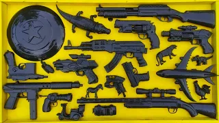 Cleaning Assault Shooting Toys, Ak47, Shotgun, Blaster gun, Sniper Rifle, Glock Pistol, Laser gun