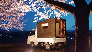 [Car Camping]A trip on JAPAN Make takoyaki under the cherry blossoms