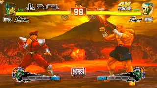 PS5 / M.BISON vs SAGAT (Hardest AI) - Ultra Street Fighter IV 4K PS5