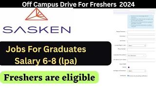 Sasken is Hiring | IT jobs for Freshers | Job Opportunity for Freshers in IT