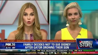 Attorney Whitney Boan on WOFL Fox 35 re: Family of Gator Attack Victim Decide Not To Sue Disney