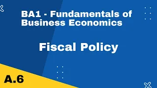 BA1 | Fiscal Policy (Government spending & taxation) | CIMA | cimaselfstudy.com