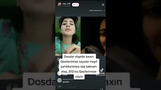 Qaziləri canlı yayında söyən alə tərbiyəsi görməyən o qız