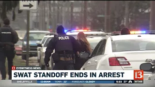 SWAT standoff ends in arrest