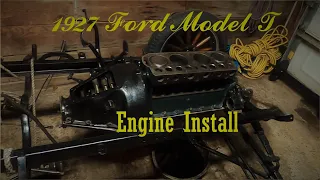 Engine install, 1927 Model T Restoration