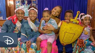 Halle Bailey Surprises Families With Ariel Makeover, Movie Premiere | Disneyland Resort