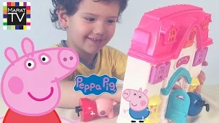 Свинка Пеппа на русском Обзор домика Peppa Pig villa