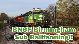 Railfanning BNSF Birmingham Sub including a BN GEEP!
