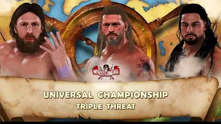 Roman Reigns VS Edge VS Daniel Bryan | Universal Championship | WrestleMania 37 | WWE 2K20