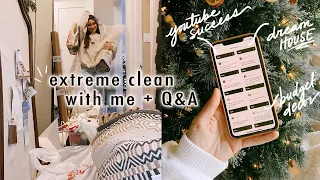 extreme clean with me + Q+A (dream house, youtube success & more) | XO, MaCenna Vlogs