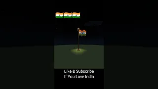 INDIA FLAG IN MINECRAFT 🇮🇳❤️ #minecraft #shorts