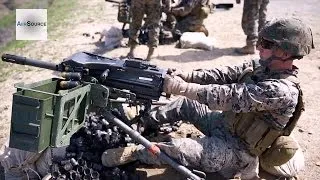 US Marines Machine Gunners Course. M2 .50 Cal & MK 19 Grenade Launcher