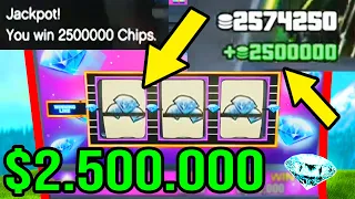 *UNLIMITED MONEY GLITCH* UNLIMITED $2,500,000 SLOT MACHINE WINS! (GTA 5 CASINO UNLIMITED MONEY)