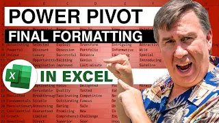 Excel - Final Formatting of Dashboard in PowerPivot - Episode 1211.013