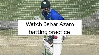 "Watch Babar Azam's Incredible Batting Skills in Practice Session"