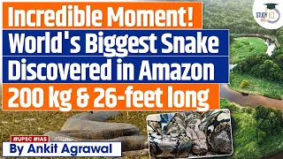 Is This the World's Biggest Snake? A Giant Anaconda has been Discovered in the Amazon Forest | UPSC