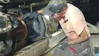 York Compressor, Stator and Motor removing   فك موتوركباس يورك  الترددى