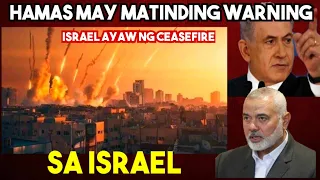 BREAKING NEWS: HAMA$ may MATINDING WARNING sa ISRAEL.