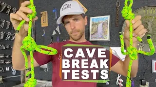 Cave break tests - 40 year old Pit Rope vs New!