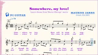 Maurice Jarre, Somewhere my love! ,  guitar solo