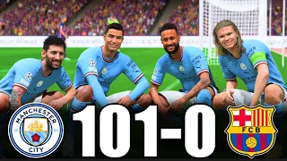 FIFA 23 | RONALDO, MESSI, MBAPPE, NEYMAR, ALL STARS | Man City 101-0 Barcelona | UCL FINAL | PS5 4K