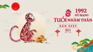 Tử Vi Nhâm Thân 1992 nữ mệnh năm 2024: tình duyên,sức khỏe sự nghiệp,công danh tài lộc