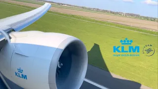 [HD] KLM 777-306ER Push/Taxi + Takeoff at Amsterdam Schiphol Airport | KL713 | RoopramAviation